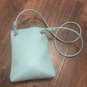 Chic Light Blue Crossbody Bag real leather brand new